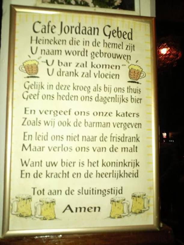 Gebed van Café Jordaan